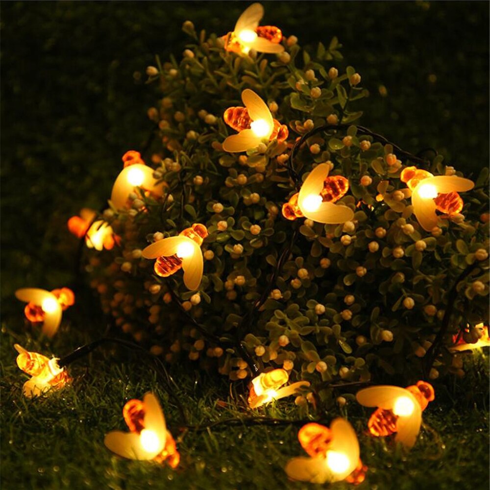 10 Leds 20 Leds 30 Leds 40 Leds Honey Bee Led String Lights Outdoor Waterdichte Tuin Patio Hek Tuinhuisje Licht voor Christmas Party