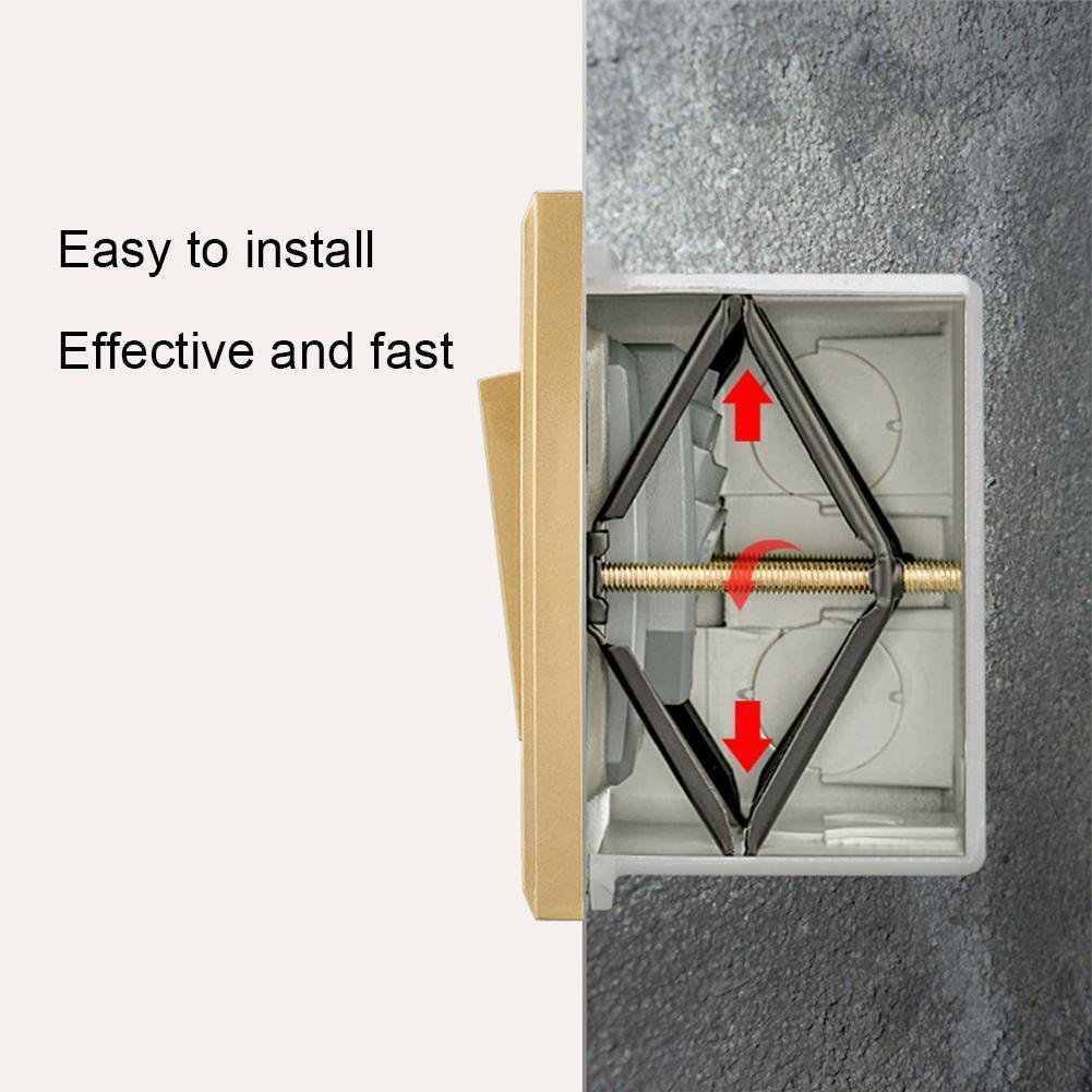 6/10 unids/caja de montaje en pared interruptor caja de herramienta de reparación de apoyo secreto mecánico electricista casa accesorios de interruptor Cassette Rod Stas K9Z1