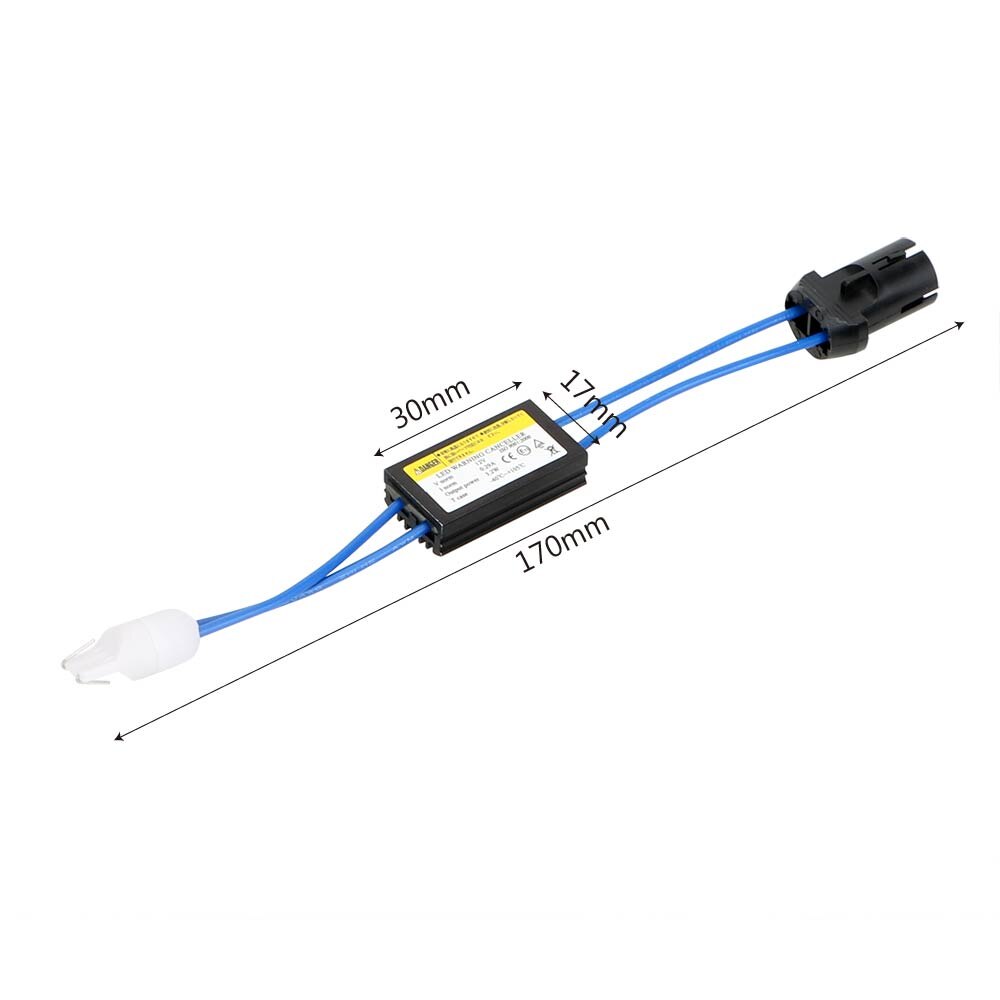 LEEPEE OCB Load Resistor Car LED Decoder T10 12V 2Pcs Car Lights NO Error Canbus Cable Warning Canceller Decoder