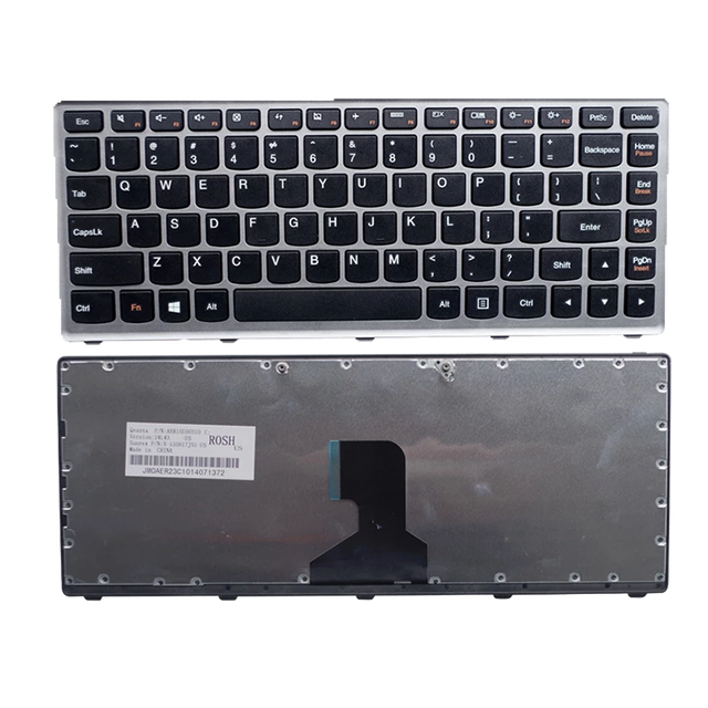 Clavier rétroéclairé pour ordinateur portable Lenovo, Clevo, Dns, intelligent, pour Thinkpad Z400, Z400A, Z400T, Z400P, P400, Z410: Not backlit