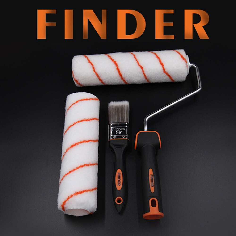 8pcs in 1 set Paint Runner Pro Roller Brush Handle Tool Room Wall Paint Brush Set