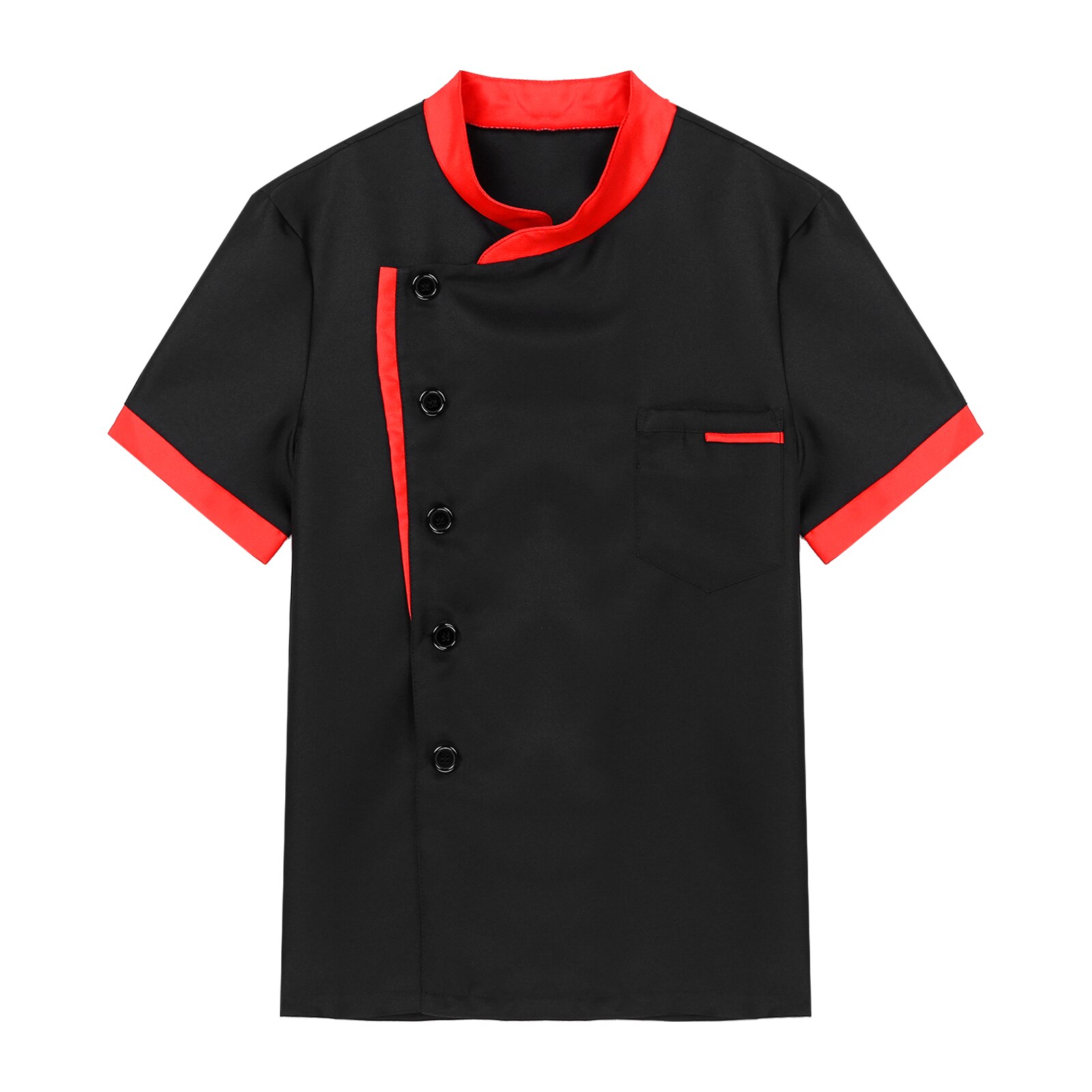 Men's Chef Jackets Kitchen Chef Restaurant Uniform Shirt Service Bakery Breathable Chef Coat Male Short Sleeve Kitchen Uniform