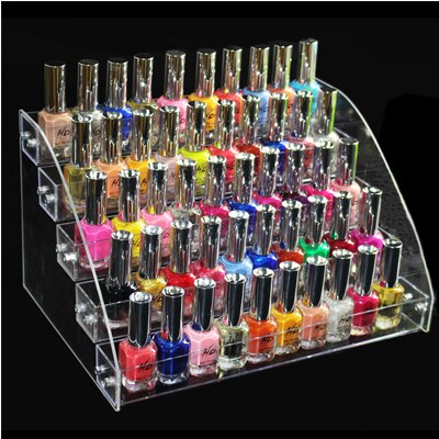 Mordoa Acrylic Makeup box Nail Polish Storage Organizer 234567 Layer Rack jewelry Display Stand: 5