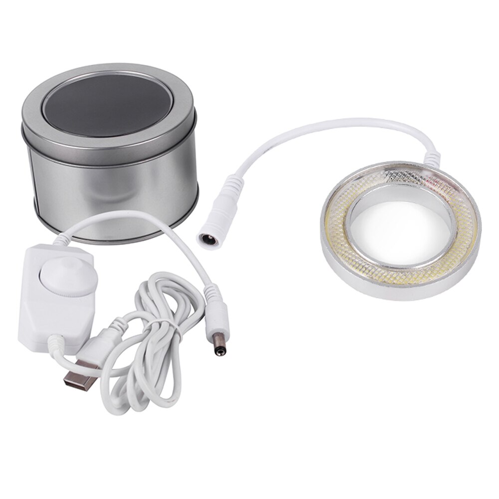 LED Light Illuminator Lamp For Microscope Circle Light Industrial Microscope Camera Light Source White/Black Excellent: Shadowless lamp