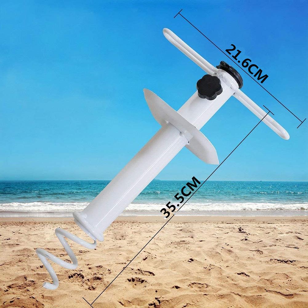 Strand Paraplu Zand Anker Winddicht Draagbare Basis Houder Zware Parasol Anker Stake Voor Caming Vissen Outdoor Accessoires: Default Title