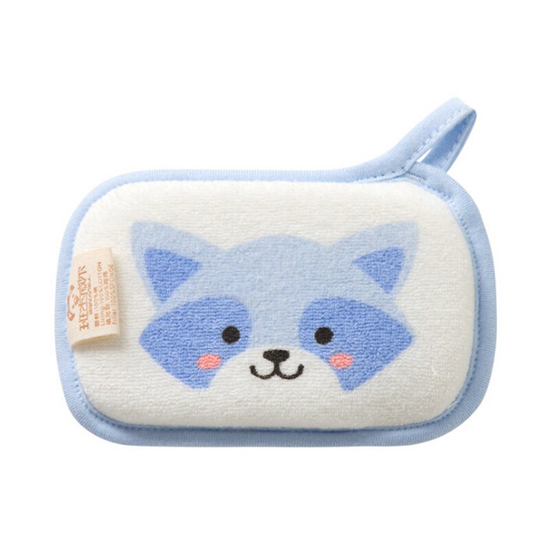1 unidad de esponja de baño de animales de dibujos animados para bebé esponja suave Linda esponja para el cuerpo para la ducha cuidado de dibujos animados cepillo para baño de bebé 13,5 cm * 8,5 cm