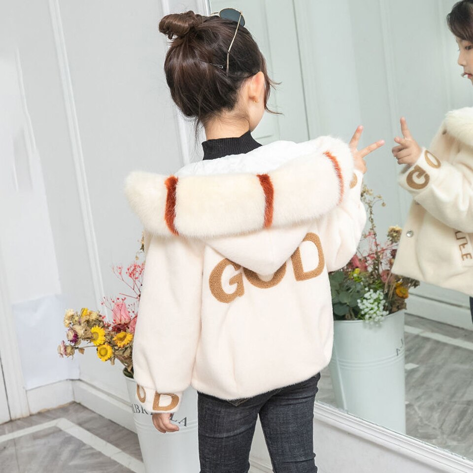 Teenager Mädchen Jacke Herbst Winter Jacke Für Mädchen Pelzmantel Kinder Jacke Kinder Oberbekleidung Mantel Für Mädchen Kleidung 5 -12 jahr
