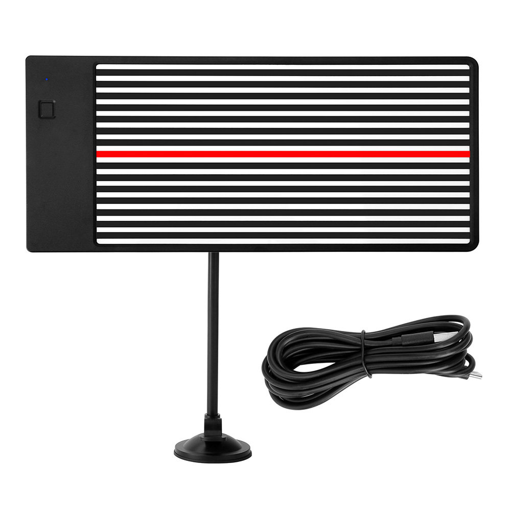 Tablero de cables de línea de luz LED, soporte de eliminación de abolladuras sin pintura para coche, herramientas de tablero de reflexión USB de batería para reparación de asistencia de depresión de coche: Default Title