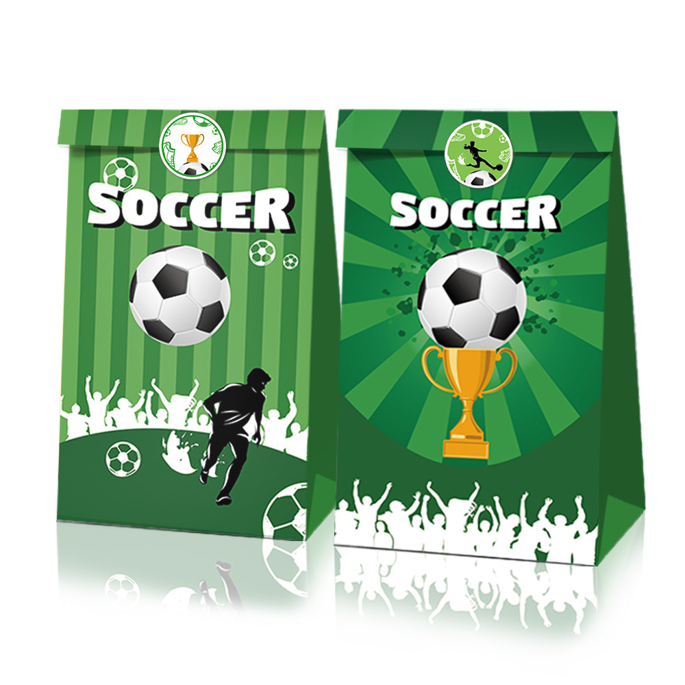 Soccer Football Theme Kids Boy Birthday Party Cake Decoration Spoon Napkin Bag Tablecloth Balloons Party Supplies Set