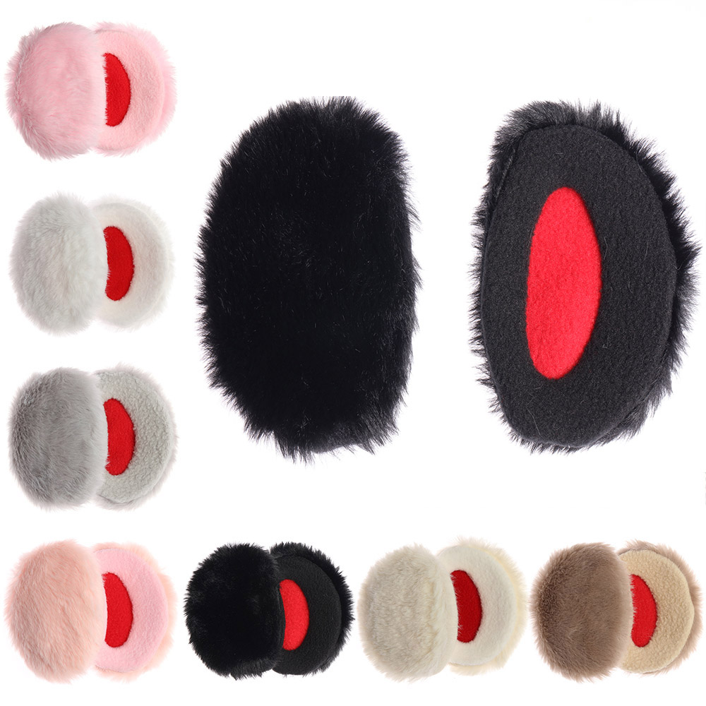 Vinter tjockt öronskydd fluffigt fleece bandlösa öronkåpor öronskydd vindtätt öronskydd för män kvinnor