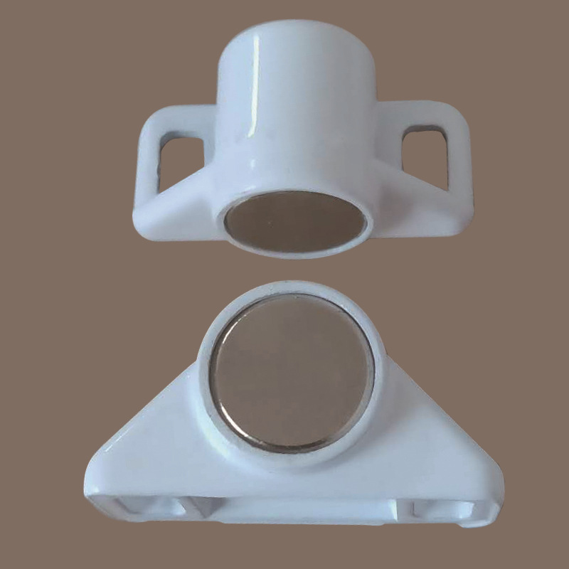 Magneet Kastdeur Vangst Magnetische Meubels Deurstopper Effect Sterke Magneten Deur Super Krachtige Neodymium Magneet Klink: WHITE