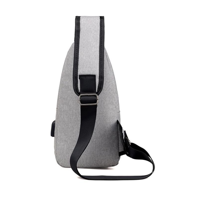 Schulter tasche USB Ladung Sport männlichen Oxford Crossbody lässig Bote paket Kopfhörer See Multifunktions