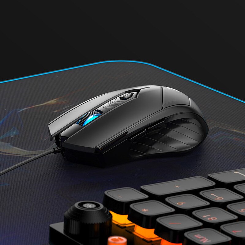 Ergonomische Wired Gaming Maus 6 Taste Stumm Atmen licht 2400 DPI USB Computer Maus Gamer Mäuse Stille Mause Für PC laptop Neue
