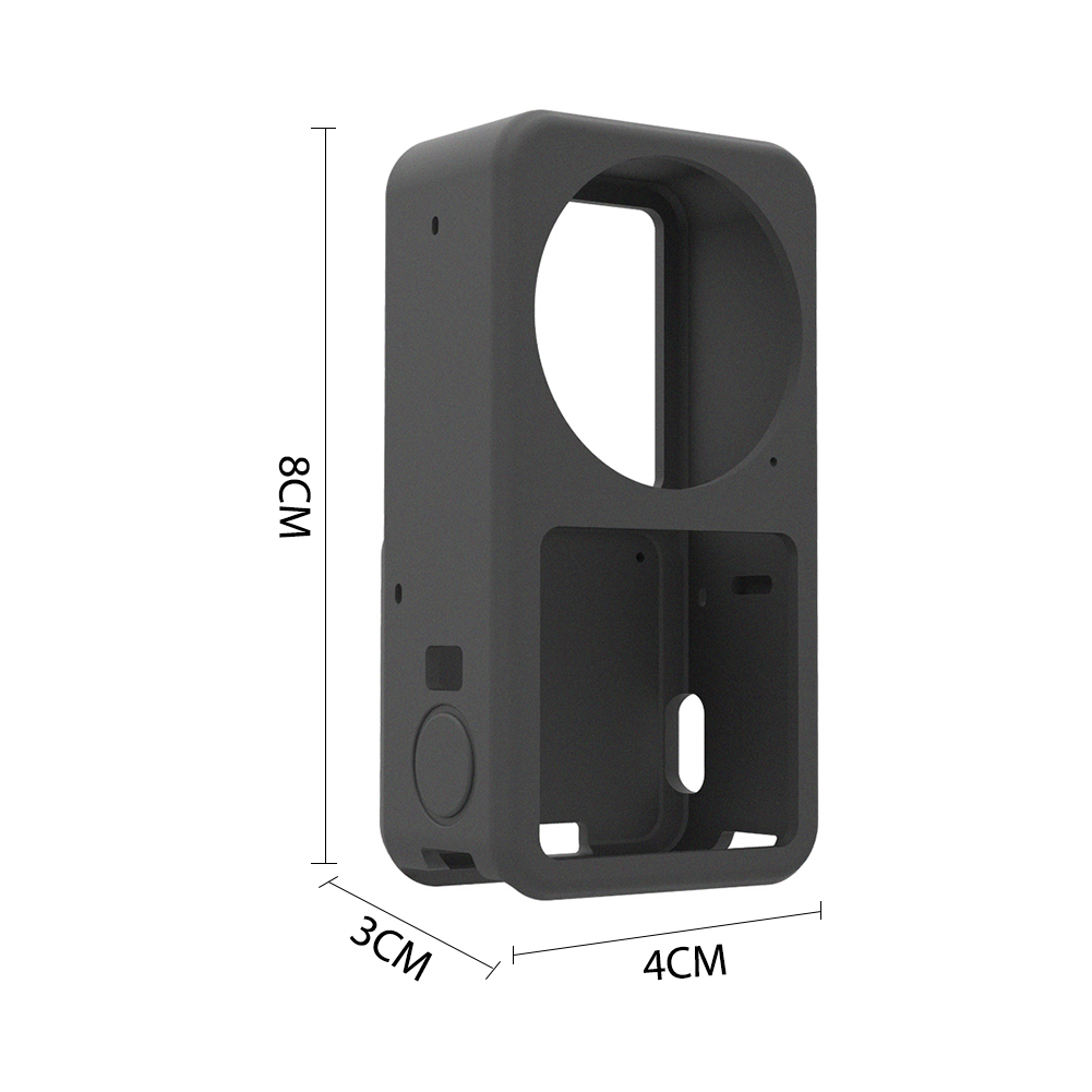Weiche silikonhülle für dji action 2 osmo – schutzhülle, staubdicht, zubehör für action-kameras