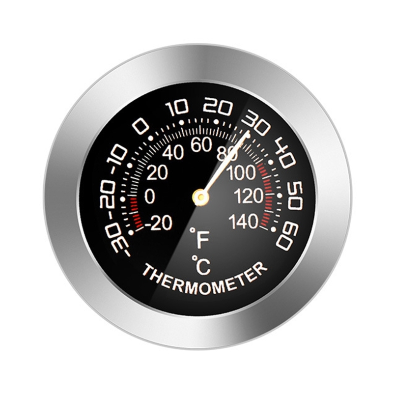 Termómetro/higrómetro analógico para coche, camión, refrigerador, Metal, mecánico, Detector temperatura y humedad, medidor: Oro