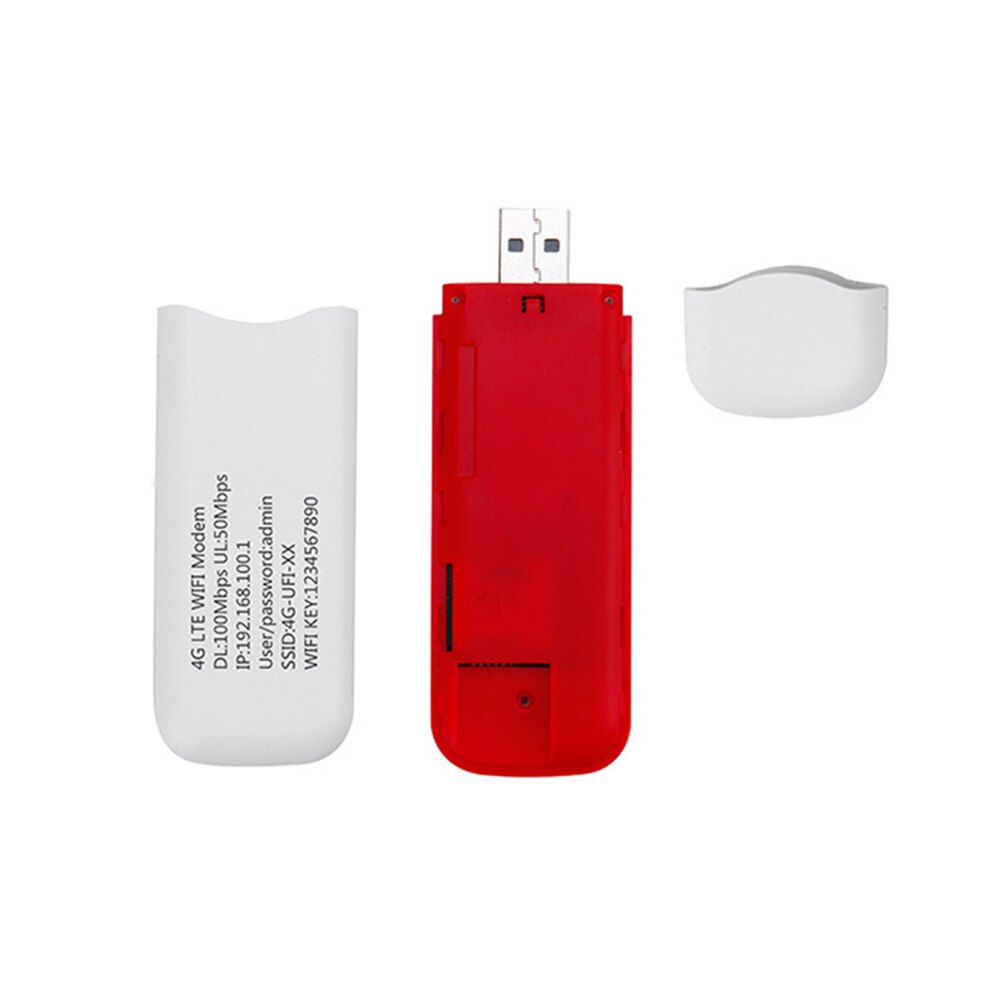 Bärbar lte 100 mbps usb 4g dongle trådlös wifi hotspot simkortplats router för qualcomm mdm 9200 simkort