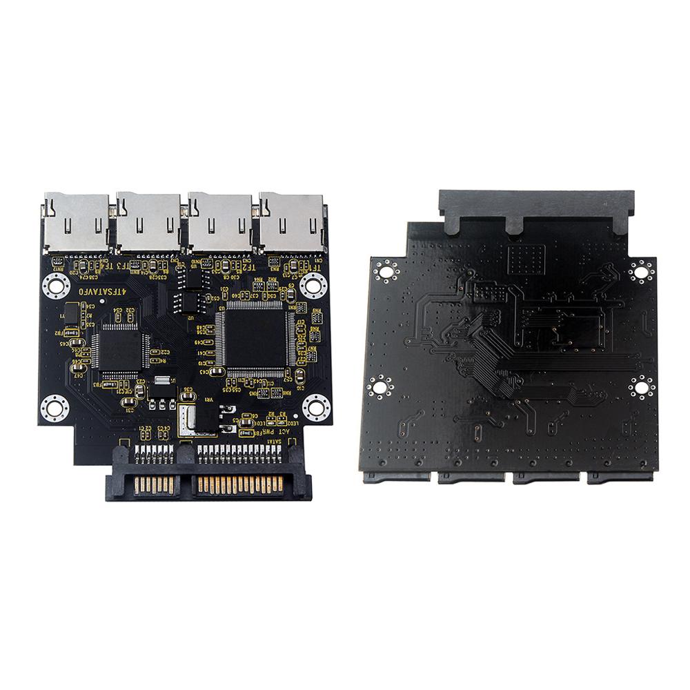 4 micro sd tf kort  to 22 pin sata adapter kort 2.5 " hdd kabinett med raid 0 multi tf kort til sata