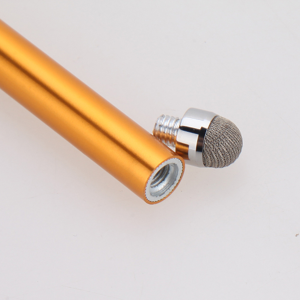 Univers metal metal mikrofiber stylus tip touch screen mini pen til iphone / ipad / samsung / smartphone / tablet pc computer