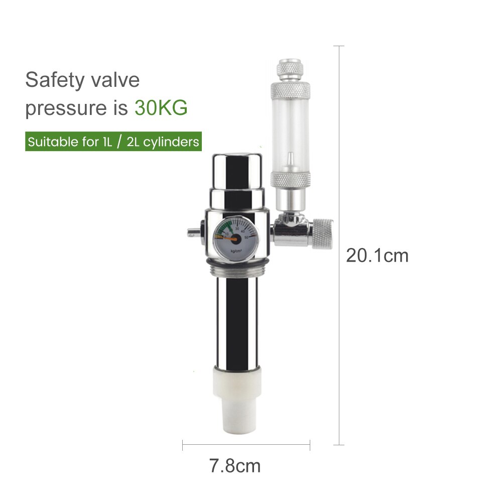 2L Double Aquarium CO2 Generator System Kit CO2 Stainless Steel Cylinder Generator System Carbon Dioxide Reactor for Aquarium: style 2