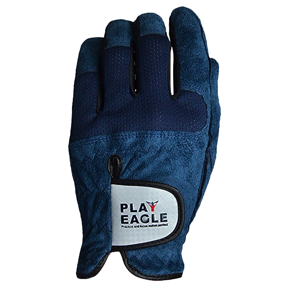 Højtydende mænd venstre hånd golfhandske blød åndbar mikrofiber klud svedabsorberende enkelt handske: Størrelse 26