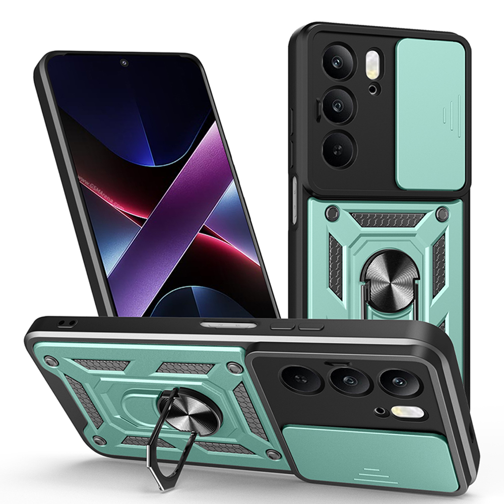 Armor Capa for Realme C75 C67 4G 14X 5G Case Slide Camera Ring Stand Protect Cover for Realme C75 C67 4G Shockproof funda
