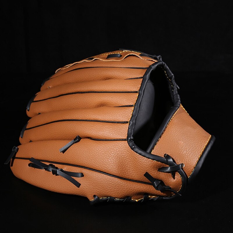 9.5 Inches Left Hand Baseball Glove Adult Thick PU Imitation Leather Baseball Glove Child Teenager Pitcher with Softball Glove