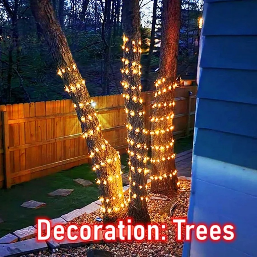 Guirlande lumineuse LED USB, guirlande lumineuse de noël pour nouvel an, fête de mariage, arbre, jardin, terrasse, décoration, 8 fonctions