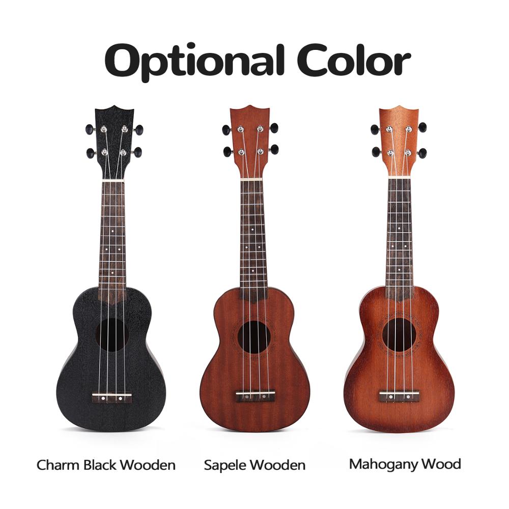 Ammoon 21 inch palissander ukelele ukelele ukelele voor kinderen musical voor kinderen lindehouten body ukelele aankomsten