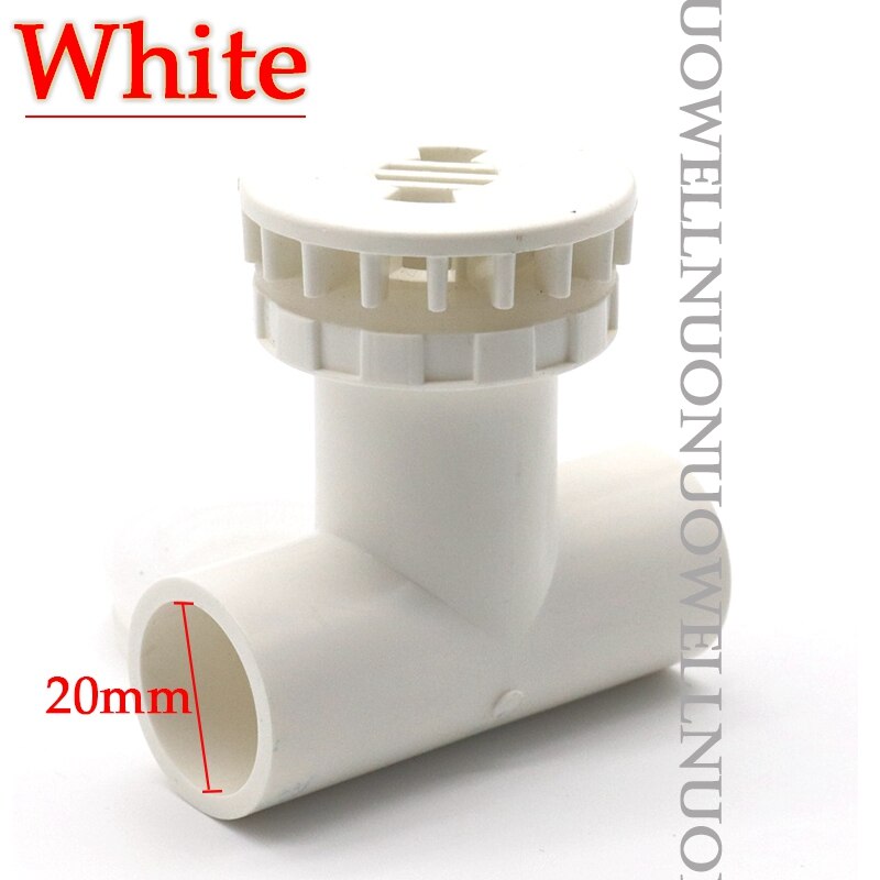 5Pcs Inner Diameter 20mm PVC Pipe Connector Aquarium 3-Way Drainage Joints Fish Tank Water Drain Tube Connectors Tee Fittings: WhiteB