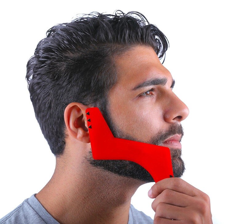 Comb Beard Shaping Tool Charming Man Gentleman Beard Trimmer Template Hair Cut Hair Molding Gadget