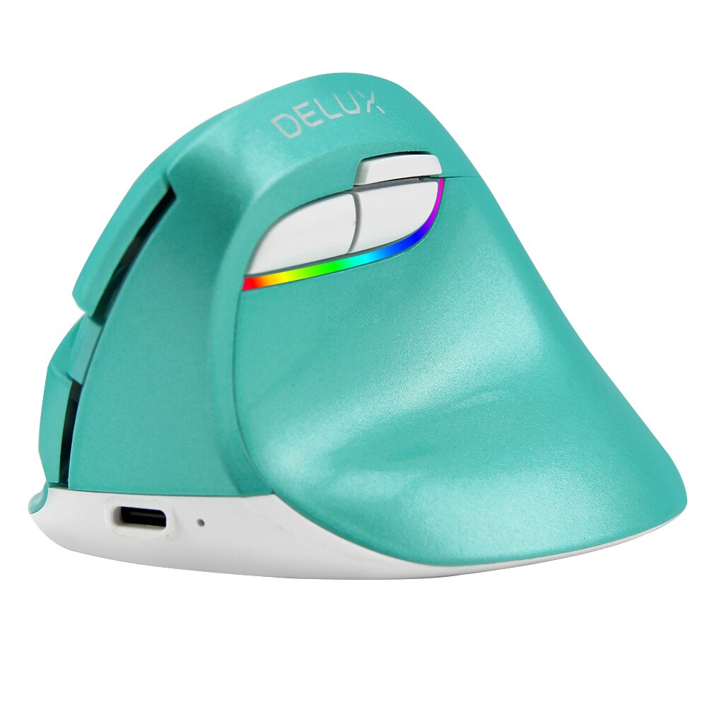 ​Bluetooth Mouse USB Wireless Gaming Mouse Pink Office Ergonomic Vertical Mice LED Optical Computer Mause 2400DPI For PC Gamer: green