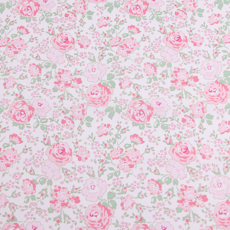 felicite pink color small flowers print liberty fabric floral London Liberty tana lawn cotton custom fabric for DIY handmade
