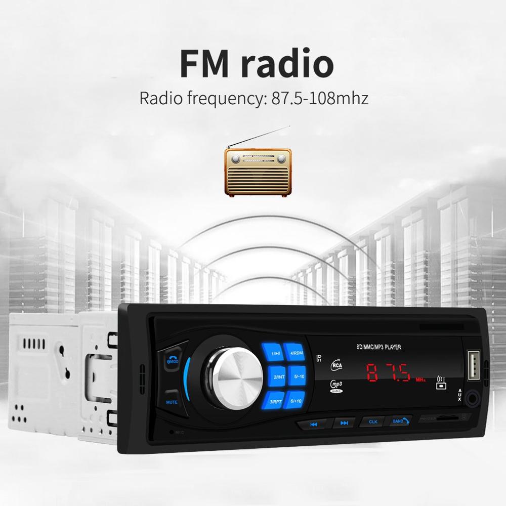 Bluetooth Autoradio 12V Car Stereo Radio FM Aux-IN Input Receiver SD USB In-dash 1 din Car MP3 Multimedia Player