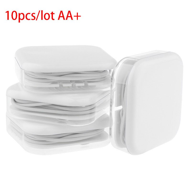 10 pieces/lot For s6 Earphone in-ear earpiece with microphone for MP3 MP4 iPhone 5 6s Samsung Galaxy S7 S6 Edge for s8 earphone: 10pcs 3.5mm AA