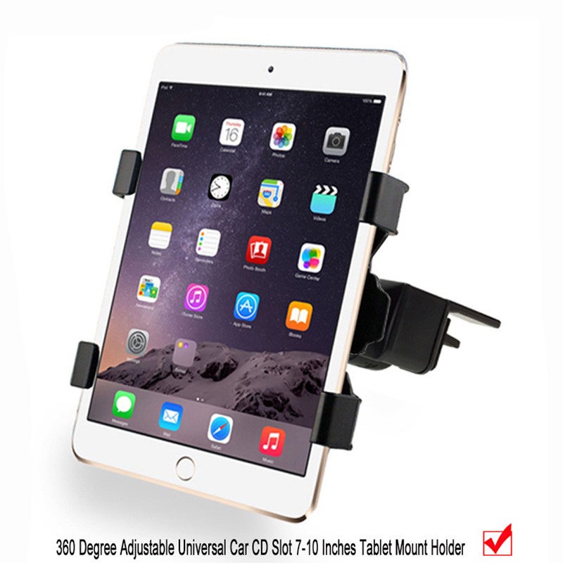 Universele 7 8 9 10 11 inch tablet PC houder Auto Auto CD Mount Tablet PC Houder Stand voor iPad 2/3/4 5 Air voor Galaxy Tab a6