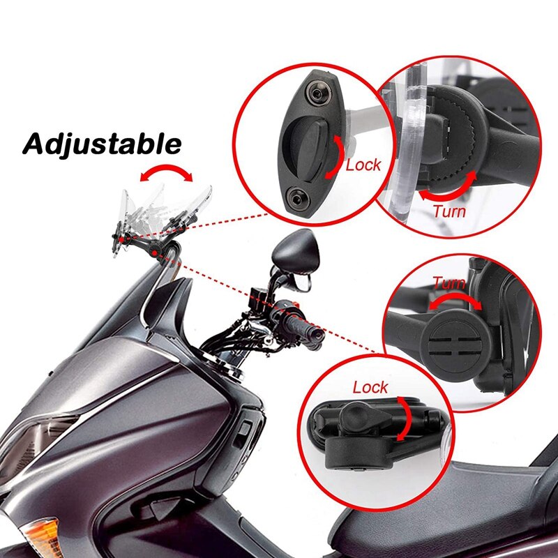 Motorcycle Modified Windshield Extension Spoiler Windscreen Air Deflector for YAMAHA TDM 850 900 TDR250 XT1200Z