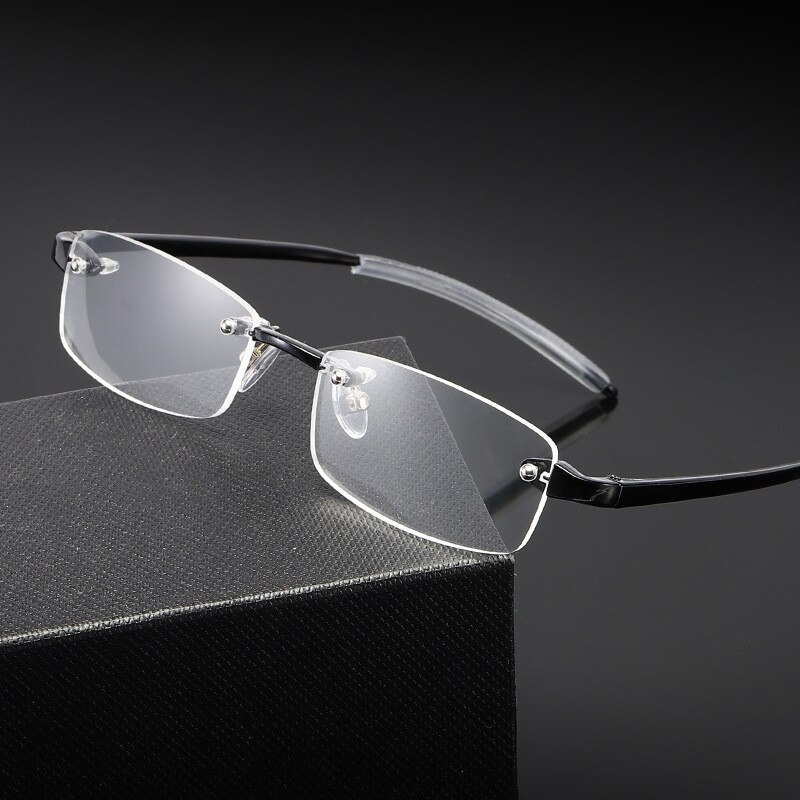 Elbru optical  +1.0+1.5+2.0+2.5+3.0 heren dames randloze leesbril trimmen presbyopie brillen voor dames brillen