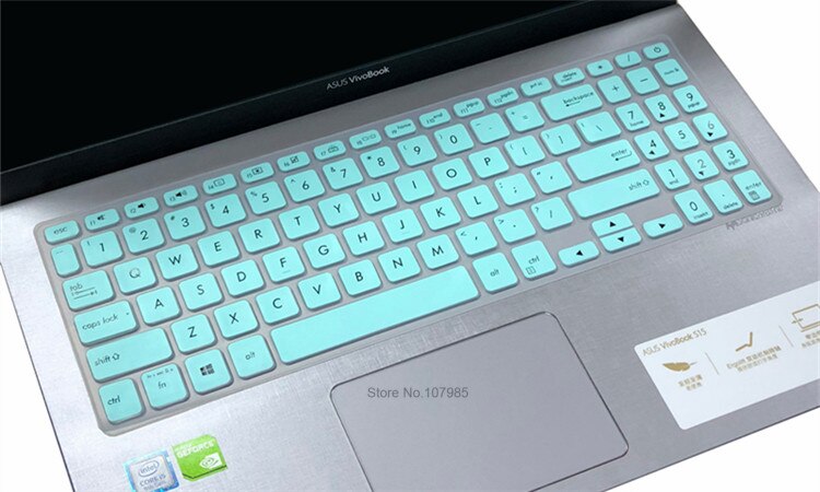 Silicone Keyboard Cover Skin Protector For ASUS VivoBook 15 F515J F515JA F515JP F515EA F515EP F515 JA X515JF X515 MA 15.6 inch: Skyblue
