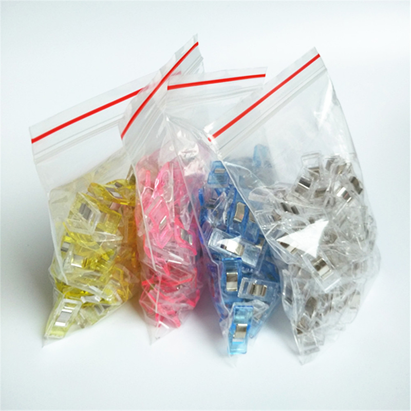 Pinces en plastique multicolores, 50 pièces, pour Patchwork, artisanat de bricolage, pince à couette et couette, 27x10x15mm, de