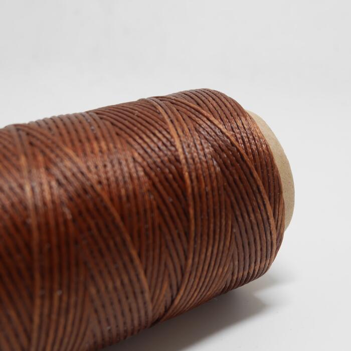 Uitstekende 1mm Polyester Lederen Gewaxt Draad voor Gevlochten Naaien Meest Populaire 6 kleuren voor DIY Hand Werk: Brown7509