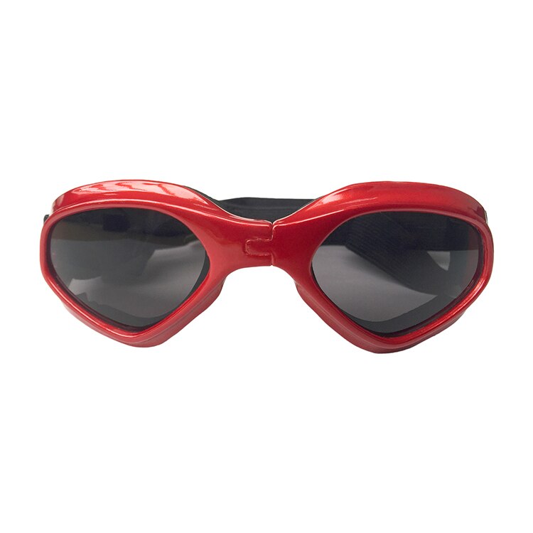 Huisdier Accessoires Kat Hond Glazen Goggles Opvouwbare Anti-Uv Zonnebril Waterdichte Huisdier Foto Props Voor Kleine Middelgrote Hond Product Pug: Rood
