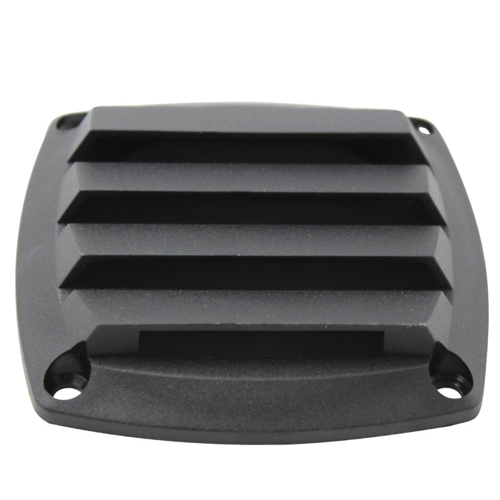 8.5x 8.5x2.5cm Marine Plastic Vents Hull Air Vent Boat Marine Louvered Vent Boat Deck Hardware for 3Inch Tube Hose Black