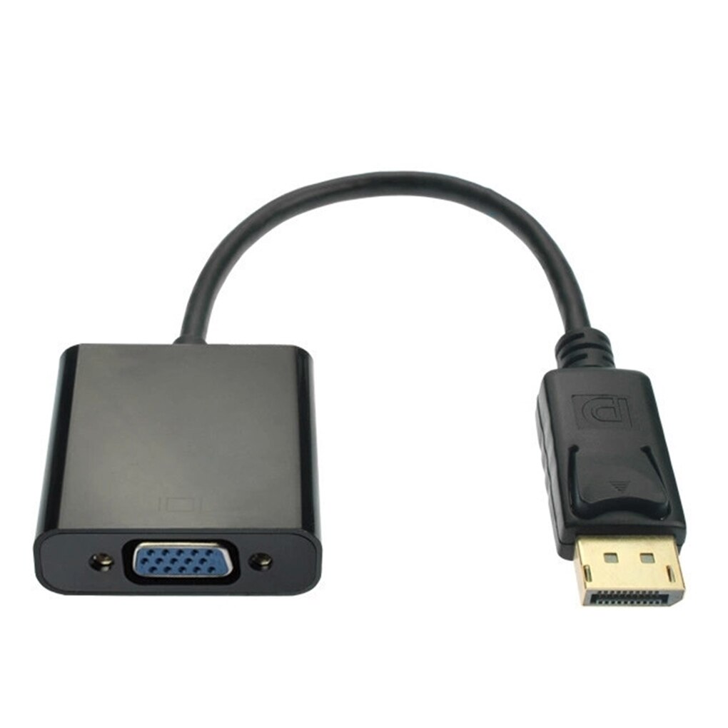 DisplayPort Display Port DP to VGA Adapter Cable Portable Male to Female Converter for PC Computer Laptop HDTV Projector