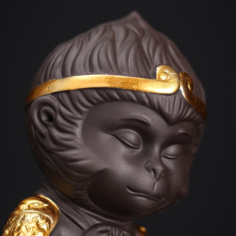 Ceramics Monkey King Monkey King tea pet ornaments Car accessories tea play fish tank landscaping tea tray tea set accessories