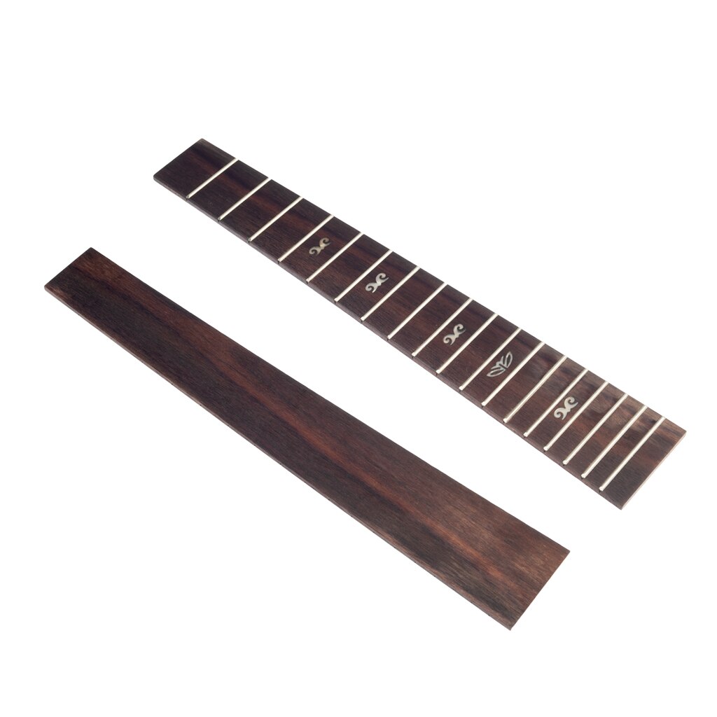 NAOMI DIY Ukulele Fingerboard Replacement Wooden Ukulele Neck Fretboard Solid Rosewood Ukulele Fretboard: 26Inch  Goat