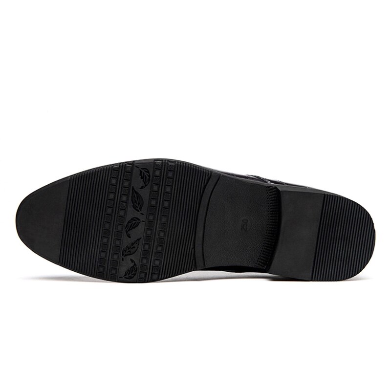 COSIDRAM Spring Men Formal Shoes Pointed Toe Wedding Business Shoes PU Leather Dress Shoes For Male BRM-947