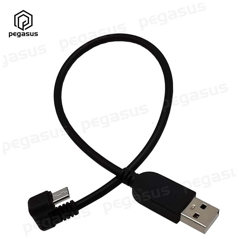 0.3 Meters/1.5 Meters U-Shaped Elbow Micro 5-Pin Male to USB 2.0 A Male Data Charging Extension Cable: 30CM
