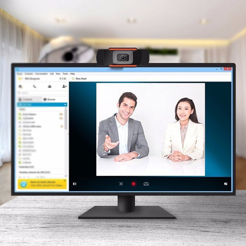 Webcam met microfoon, Full HD 1080P Streaming Camera voor PC/MAC/Laptop, Plug and Play USB Wide Angle Web Cam voor YouTube, Skype, Zoom, Xbox One Video Calling, Studeren en Conferentie