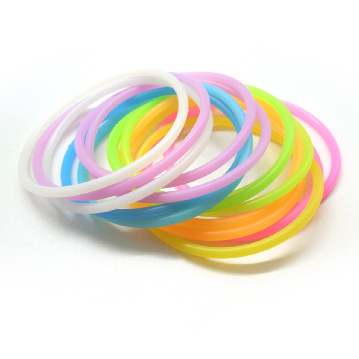 color silicone Women Hair Bands Waterproof Sports Bracelet Elastic Hair Rope Hair Accessoires