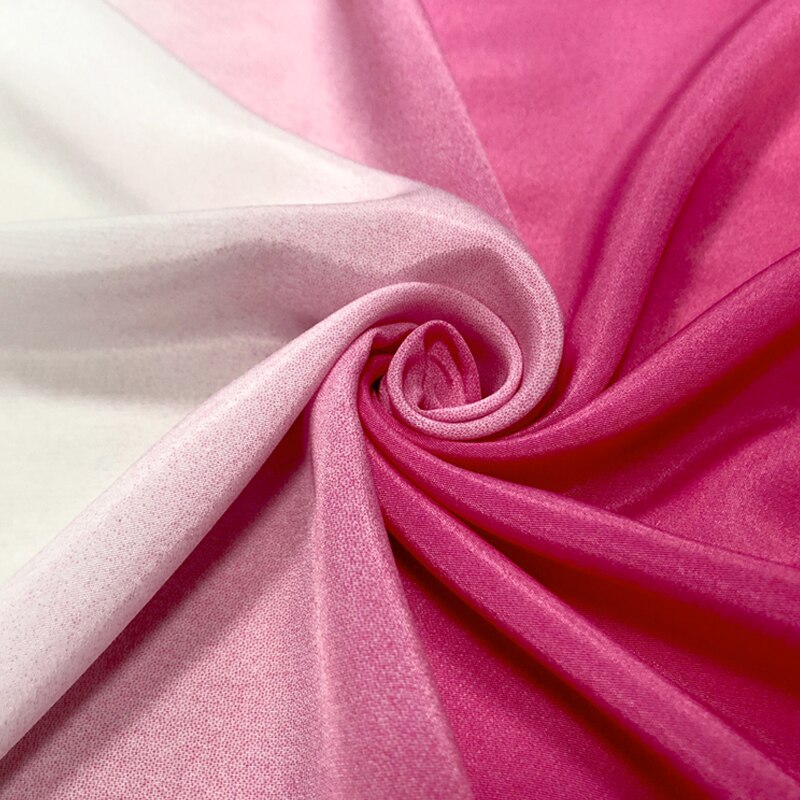 1*1,2 M tela gruesa de gasa gradiente ombre material para vestido de Koshibo